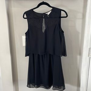 BCBG black sheer dress